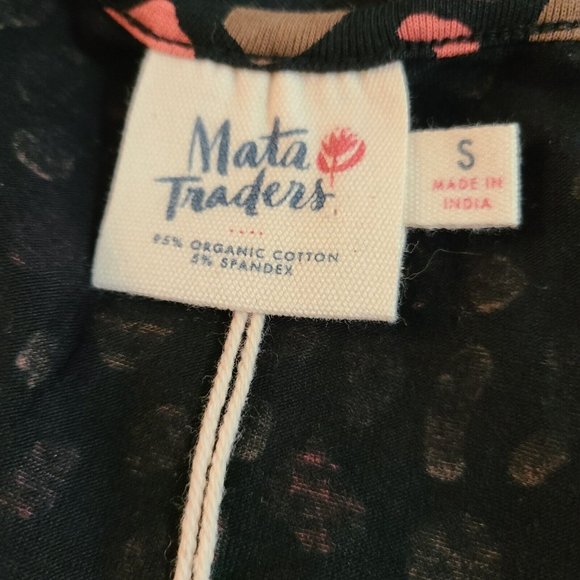 Mata Traders Callie Wrap Dress Pink Spots S NWT - Picture 5 of 5